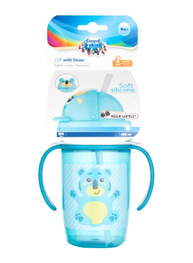 Panda Printed Baby Sippy Cup With Straw - Image 2
